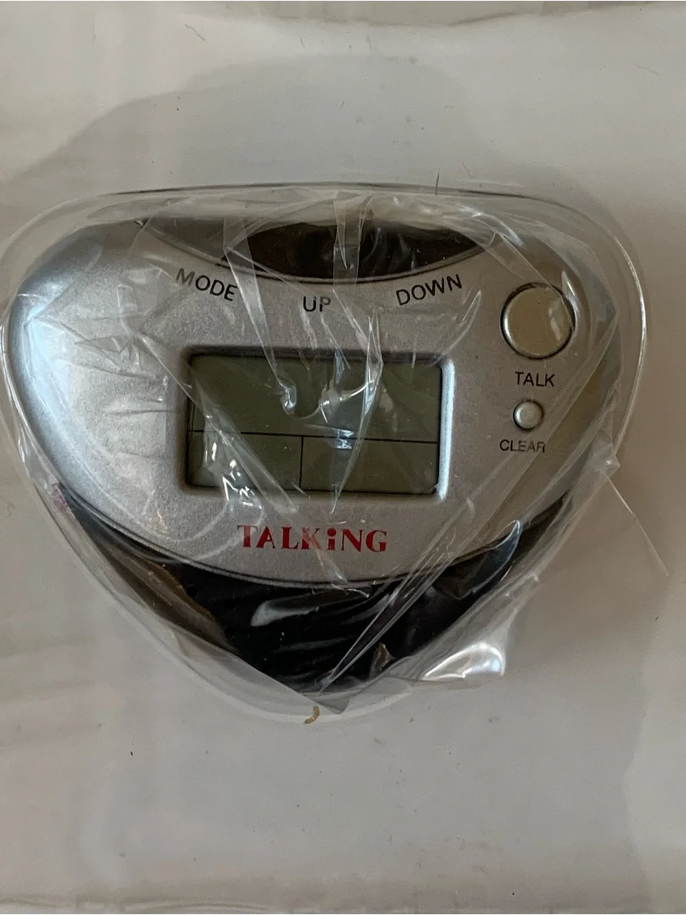 Vintage Talking Pedometer MSR #5909 Heart-Shaped - New Sealed In Plastic Box